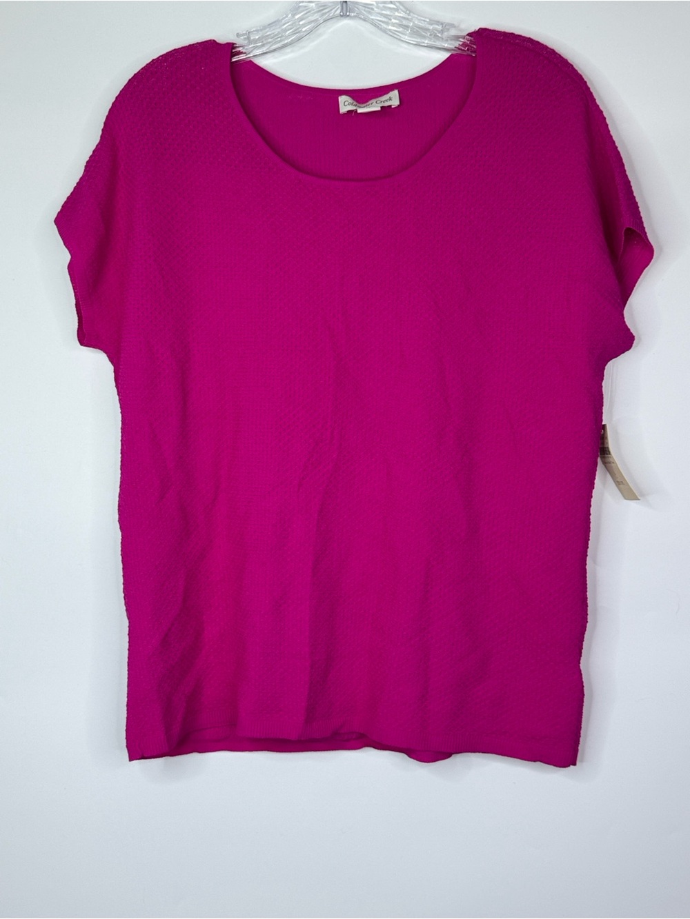 Coldwater Creek Pink Short Sleeve Shirt Size Large NWT